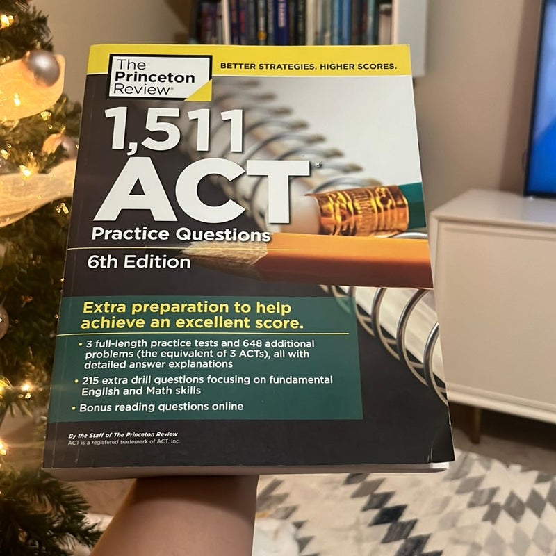 1,511 ACT Practice Questions, 6th Edition