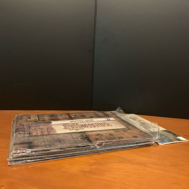 Pathfinder Game Mastery Flip-Mat Lot Pub Crawl, Darklands, Pirate Island Open VG