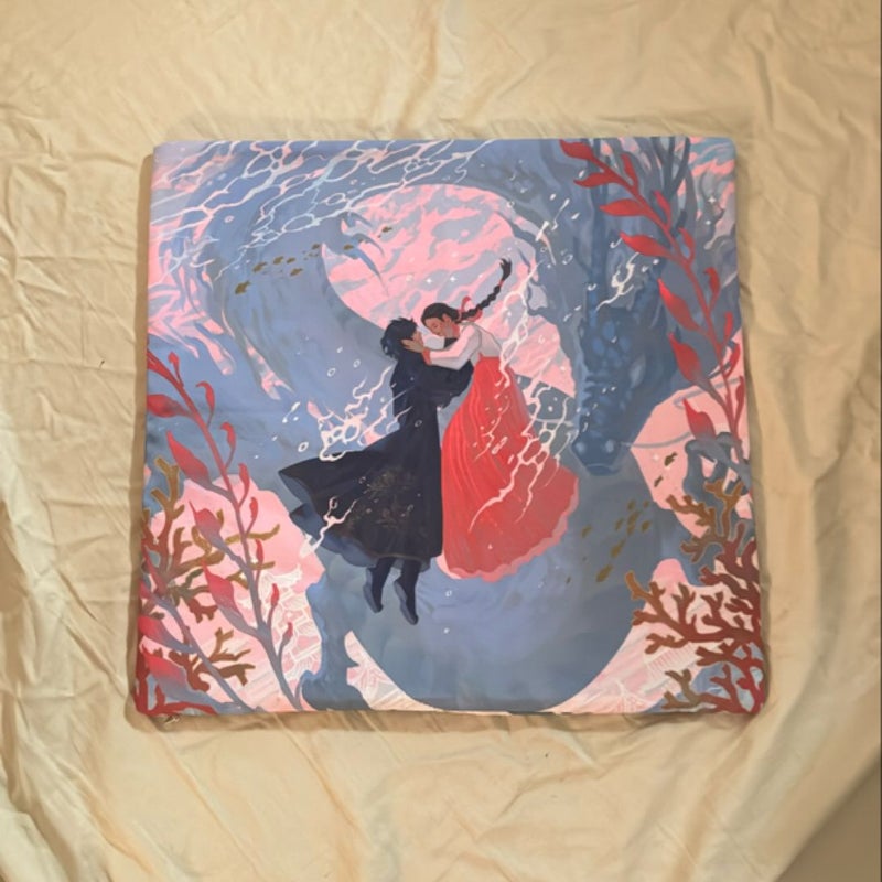 The Girl Who Fell Beneath the Sea pillow cover (FairyLoot exclusive)