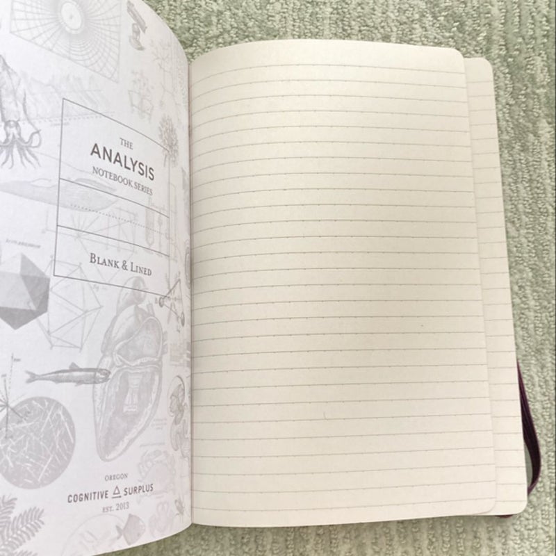 Blank notebook journal