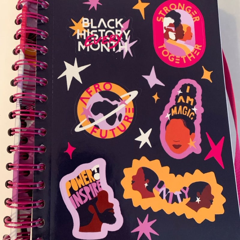 Spiral Notebook with Stickers