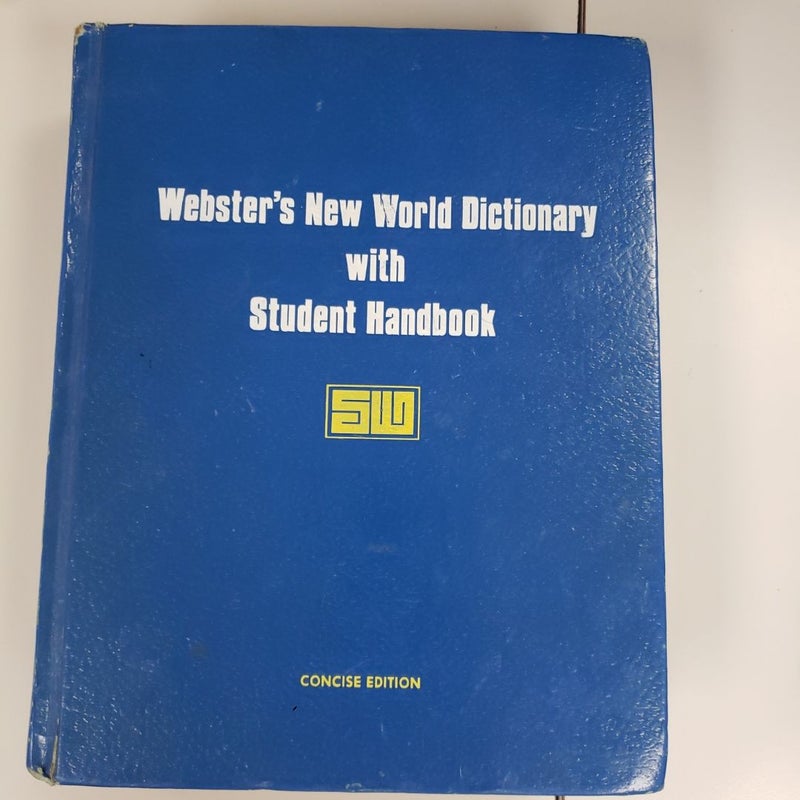 Websters New World Dictionary with Student Handbook