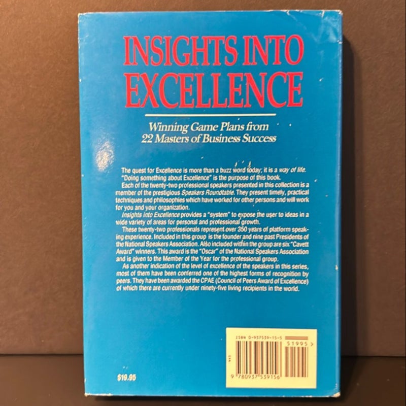 Insights Into Excellence