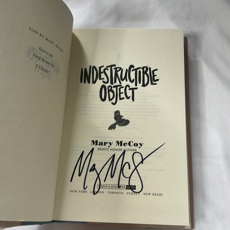 Indestructible Object (signed) 