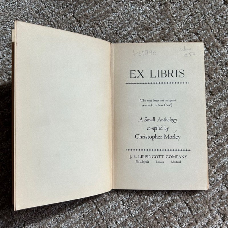 EX LIBRIS: A Small Anthology