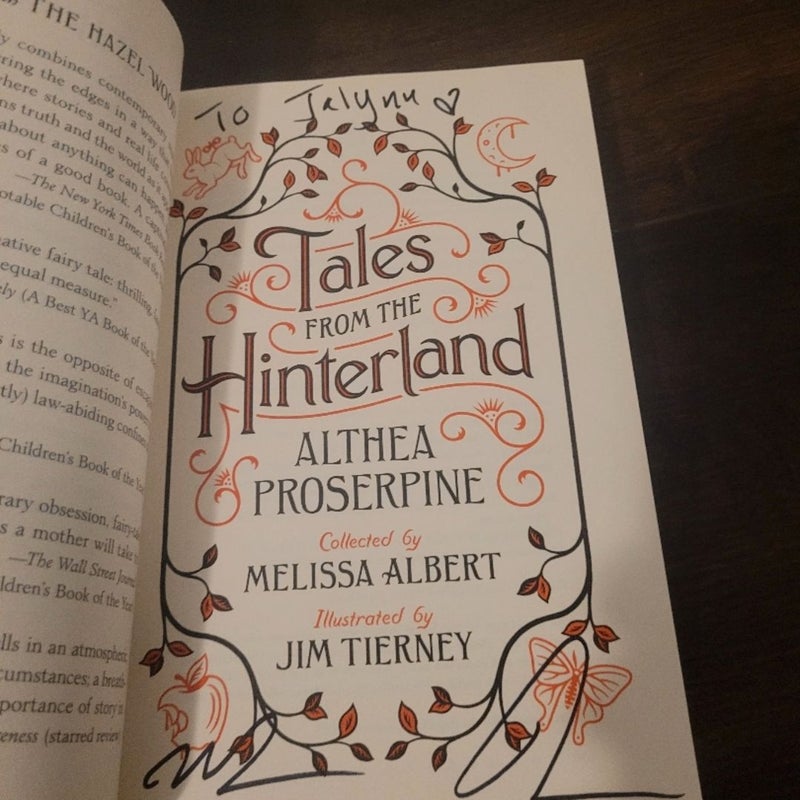 SIGNED Tales from the Hinterland