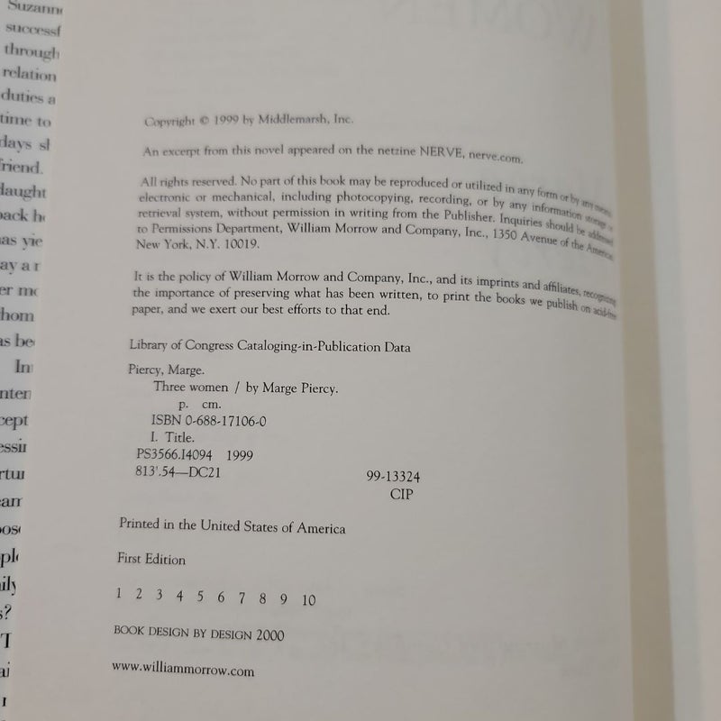 Three Women (1999 First Edition)