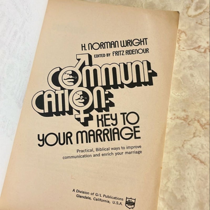 Communication: Key to Your Marriage