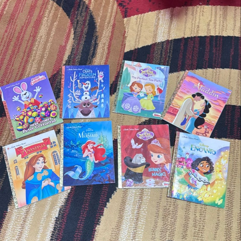  8 Disney Golden books The Little Mermaid (Disney Princess)