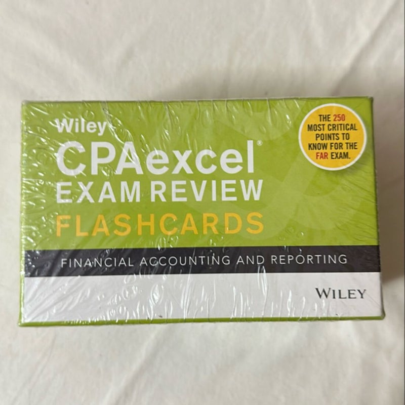  Wiley CPAexcel Exam Review 2020 Flashcards: Financial Accounting and Reporting