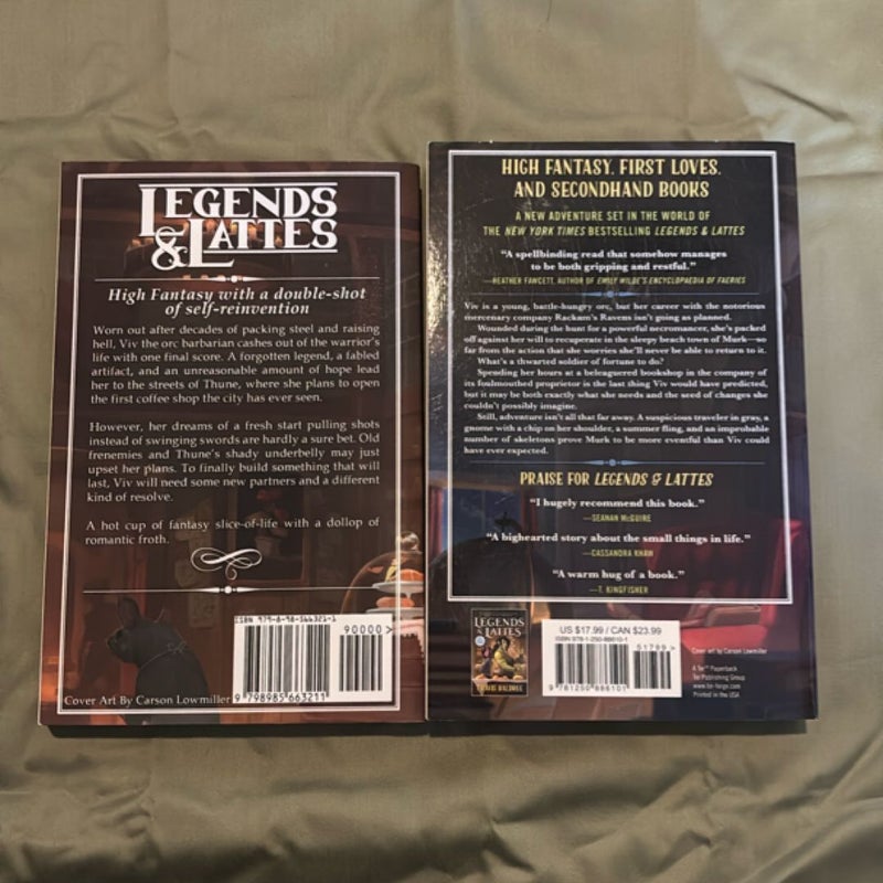 Legends & Lattes AND Bookshops & Bonedust BUNDLE