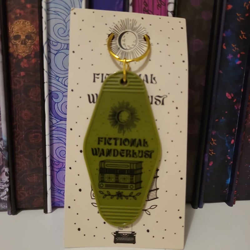 Bookish Box Fictional Wanderlust Hotel Keychain 