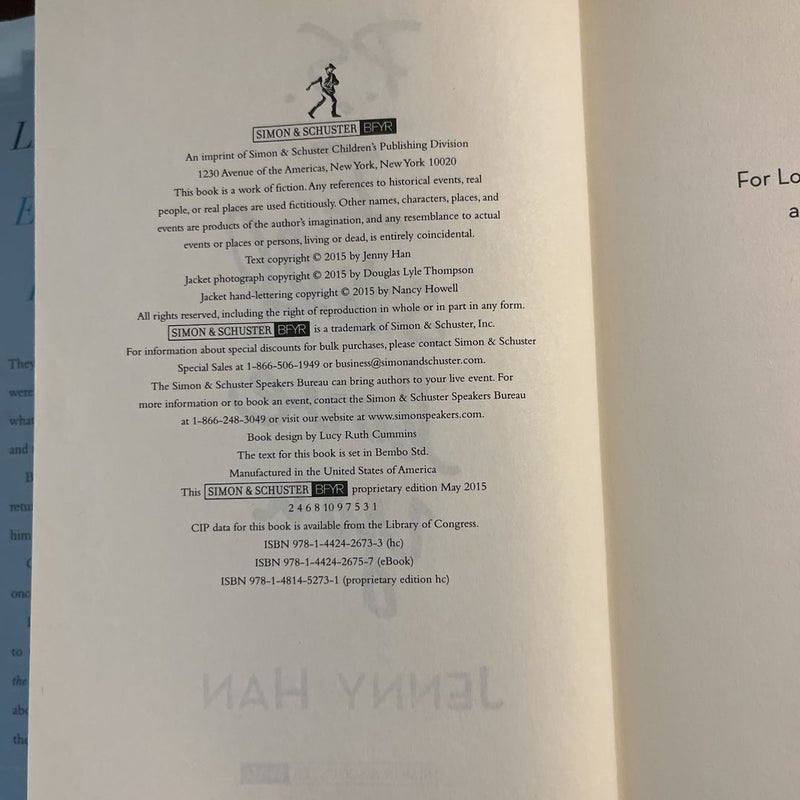 P.S. I Still Love You (1st edition hardcover)