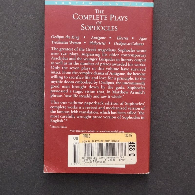 The Complete Plays of Sophocles 