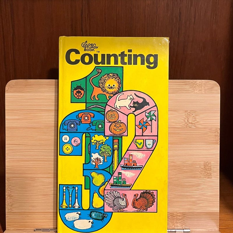 Vintage Children's Books -- A Golden Sturdy Book of Counting 1969