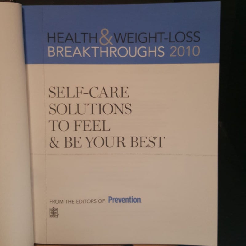 Health and Weight-Loss Breakthroughs 2010