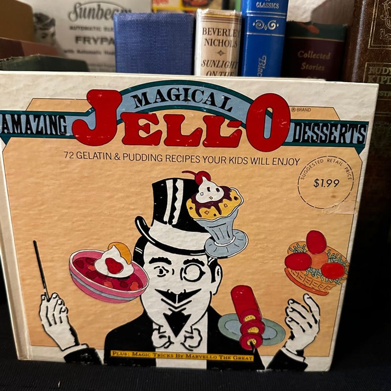 Amazing Magical Jello Desserts Cookbook Magic Tricks 1977 General Foods HC Book