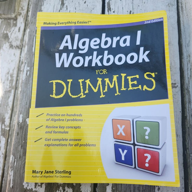 Algebra I Workbook for Dummies®