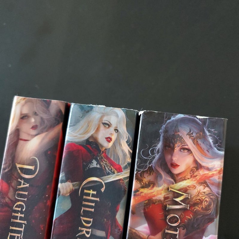 War of Lost Hearts, Daughter of no worlds, Children of Fallen Gods, Mother of Death and Dawn INDIE