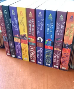Charlaine Harris 9 Book Collection: Dead and Gone, Dead as a Doornail, Dead in the Family, Dead to the World, From Dead to Worse, Living Dead in Dallas, All Together Dead, Definitely Dead, Club Dead