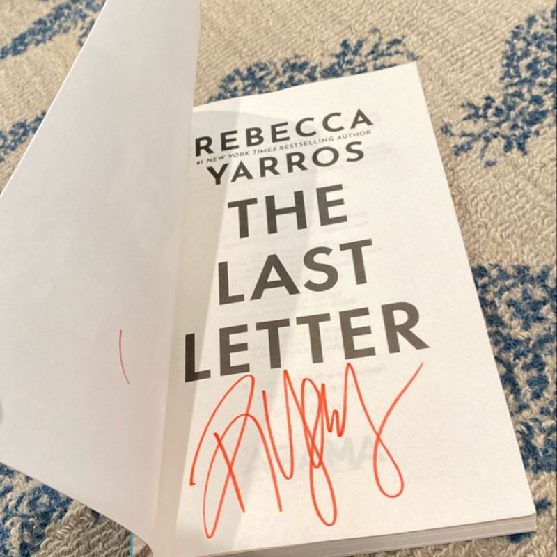 Signed:  The Last Letter