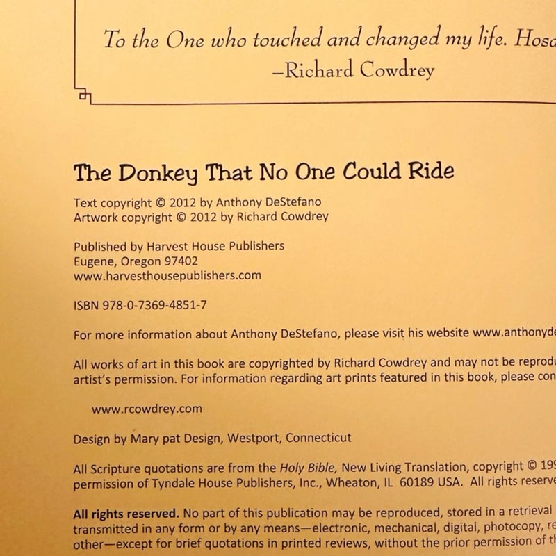 The Donkey That No One Could Ride