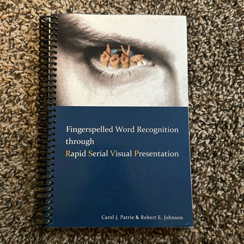 Fingerspelled Word Recognition through Rapid Serial Visual Representation