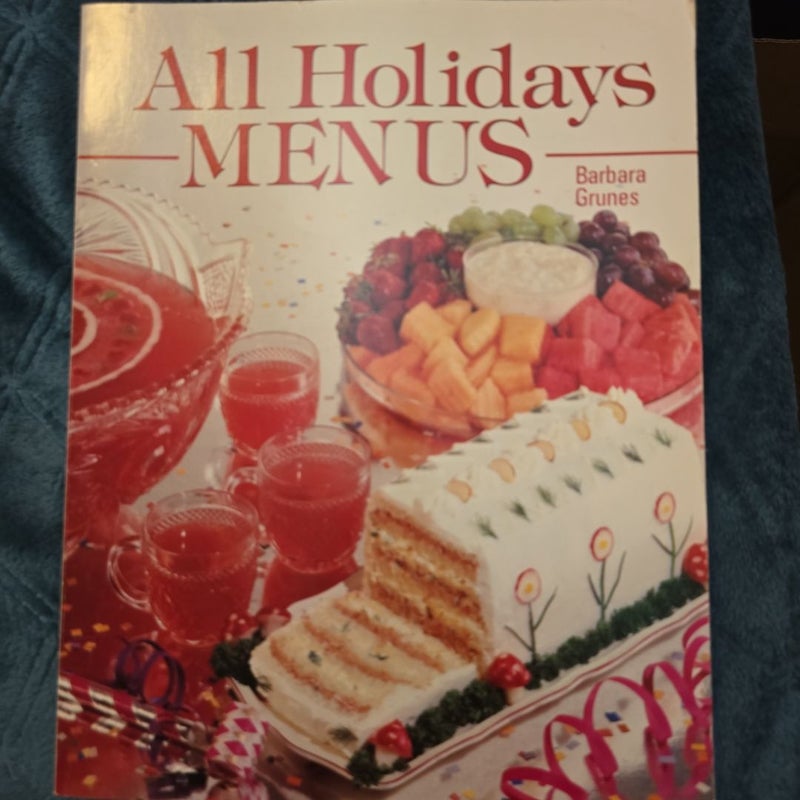 All Holidays Menu