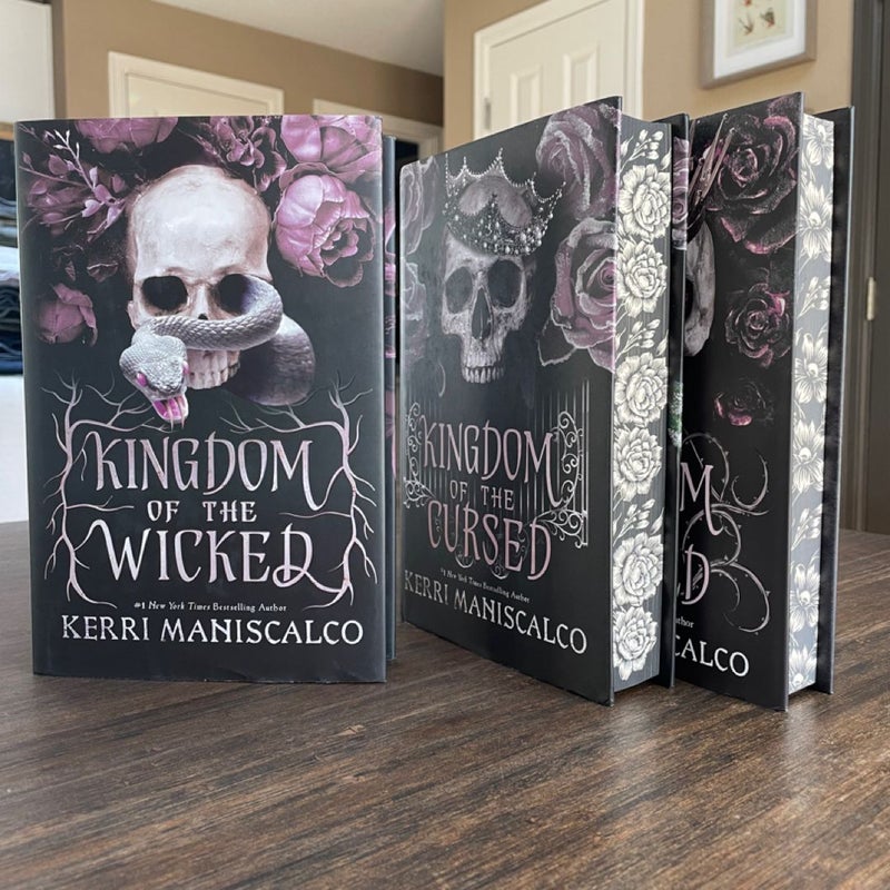 Fairyloot - Kingdom of the Wicked, Kingdom of the Cursed, Kingdom of the Feared by Kerri Maniscalco