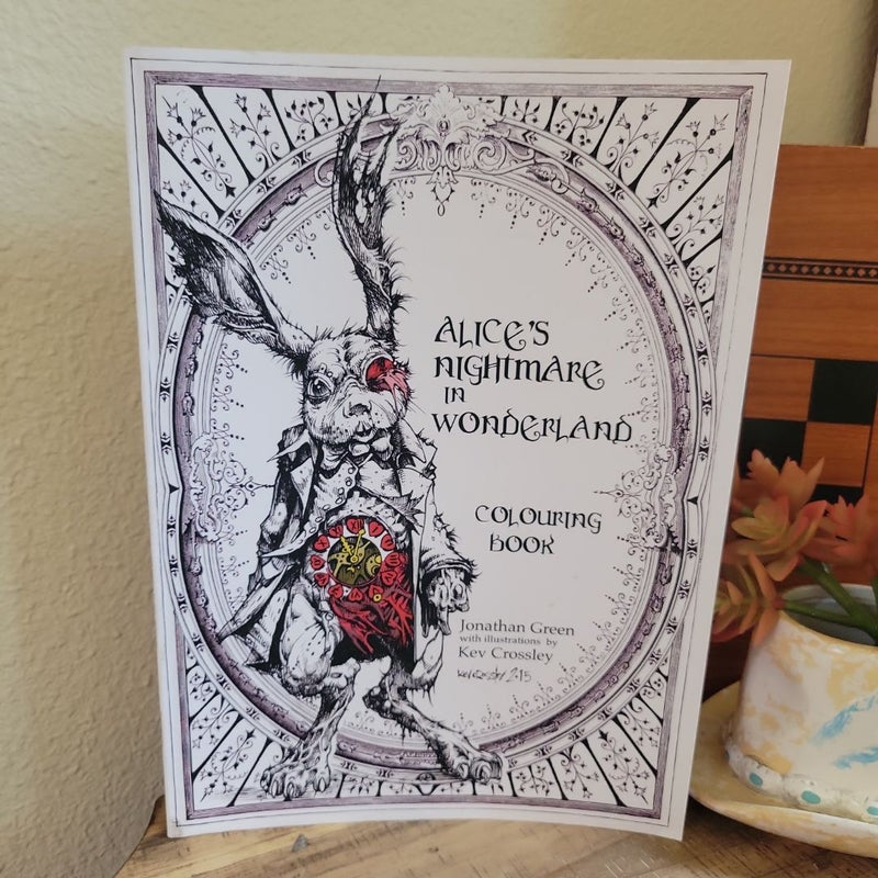 Alice's Nightmare in Wonderland Colouring Book