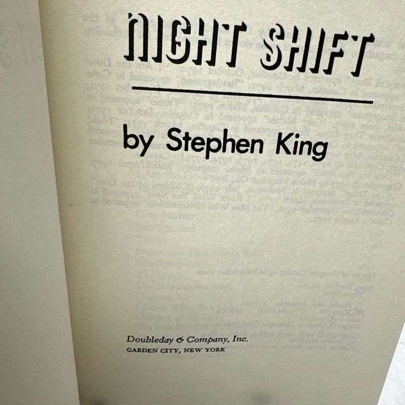 Night Shift, Stephen King Library Edition, 1978 “Red Leather” Hardcover