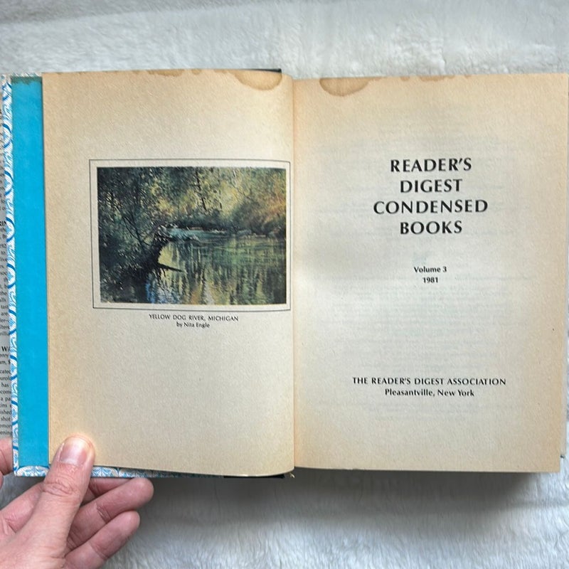 Reader’s Digest Condensed Books Volume 3 1981