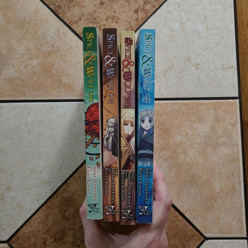 Spice & Wolf manga vol. 1-4