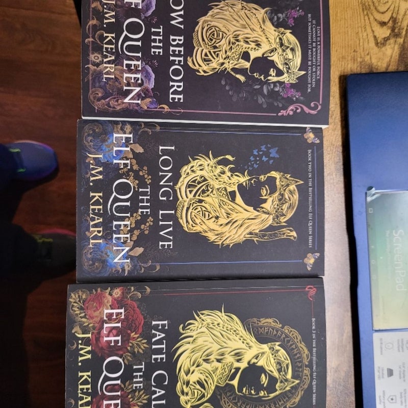 Fate Calls the Elf Quuen 3 books signed