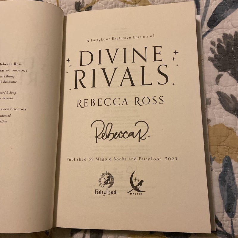 Divine Rivals FAIRYLOOT EXCLUSIVE SIGNED EDITION