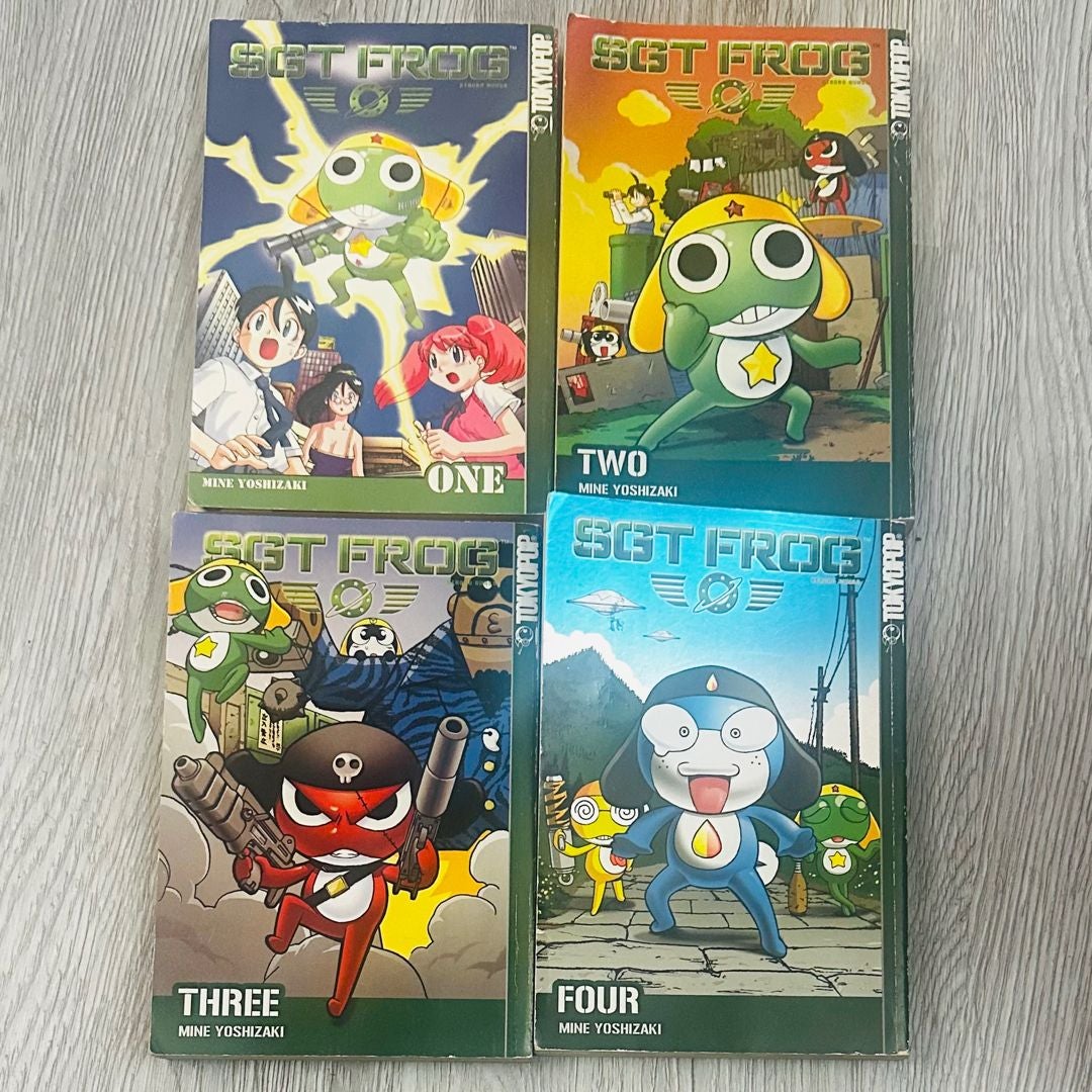 Lot of 4 Sgt Frog Manga 1-4