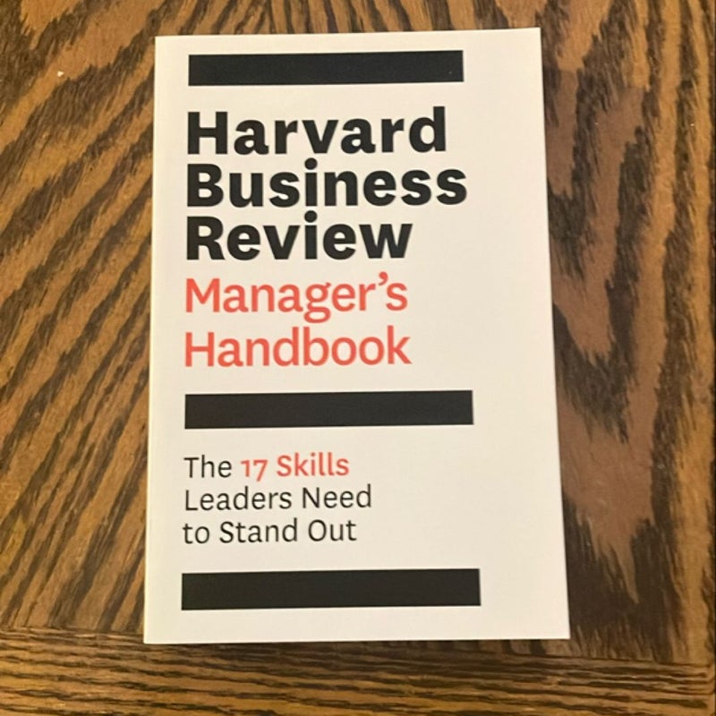 Harvard Business Review Manager's Handbook