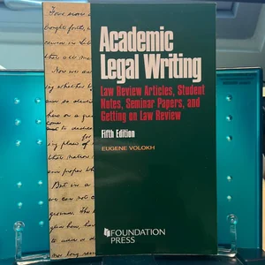 Academic Legal Writing