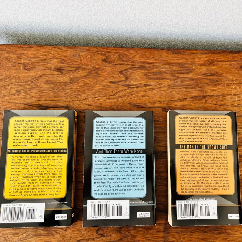 Vintage Agatha Christie Mysteries (trio)