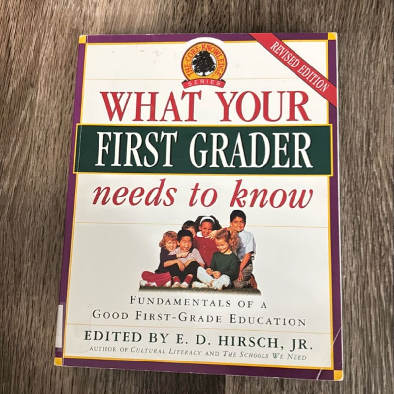 What Your First Grader Needs to Know