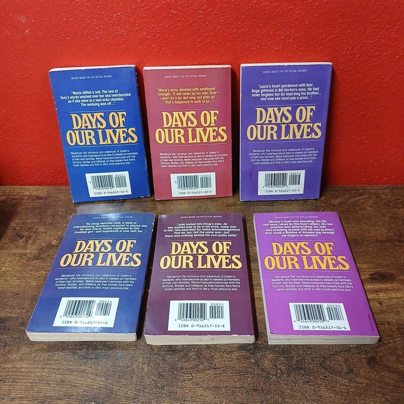 Lot of 13 Days of Our Lives Paperback Romance Novels, #1-8 & 10-14