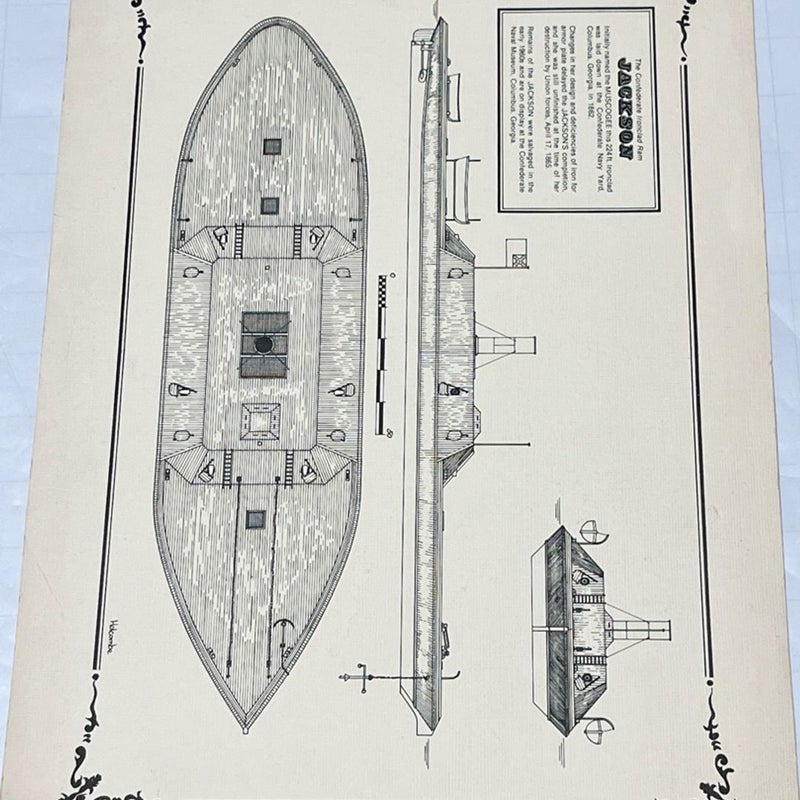 The Confederate ironclad Ram Jackson (1862) Print 16x11 Inch