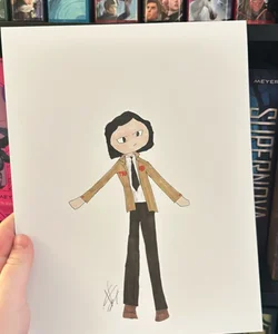 Hand drawn Loki print