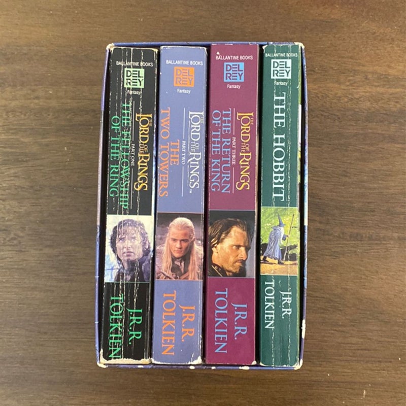 J.R.R. Tolkien Boxed Set (4 paperbacks) 2003 (normal wear)