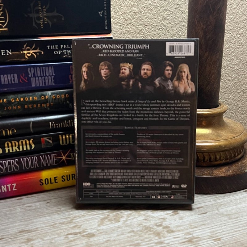 Game of Thrones Book set/ DVD Complete Season One set bundle!