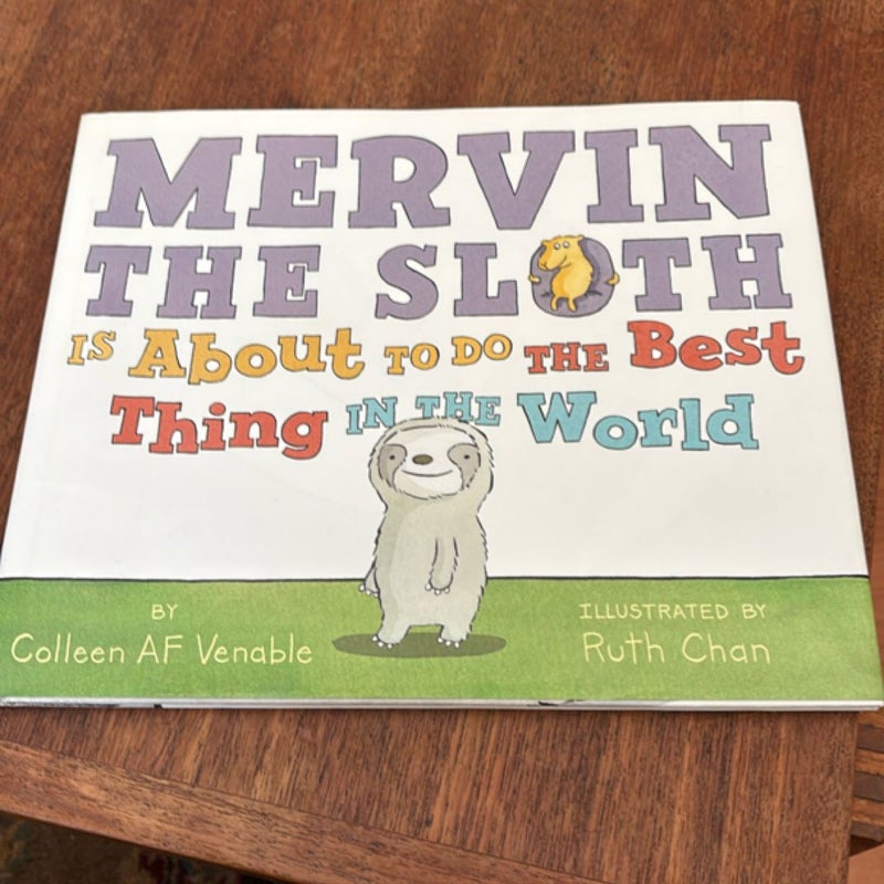 Mervin the Sloth Is about to Do the Best Thing in the World