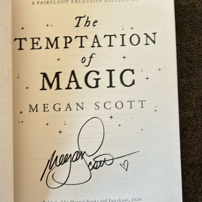 The Temptation of Magic (Fairyloot Signed Edition) 