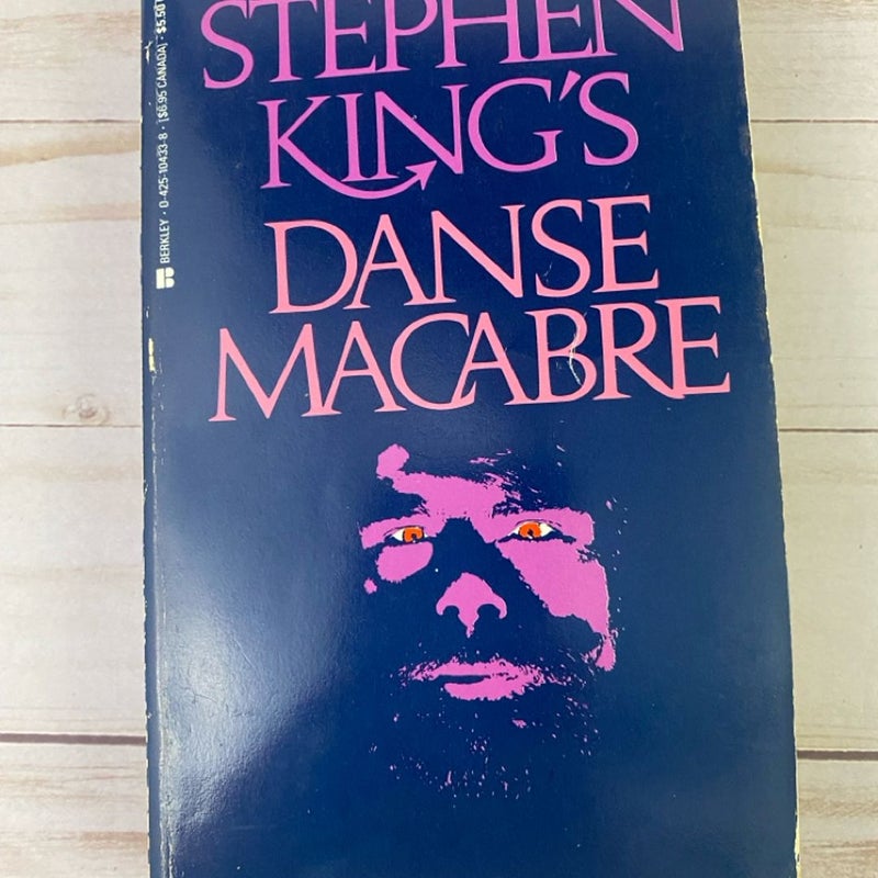 Stephen King's Danse Macabre Paperback 1981 Book 1983 Berkley Edition