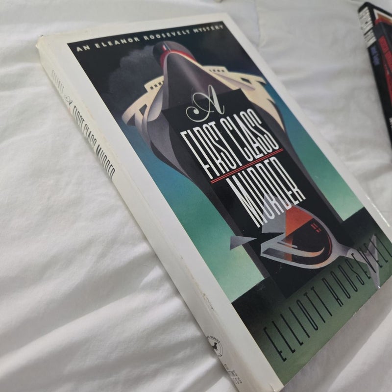 First Class Murder hardcover An Eleanor Roosevelt Mystery VG