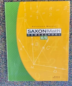 Saxon Math 6/5